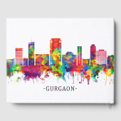 Gurgaon Haryana Skyline Gastenboek (Achterkant)