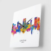 Gurgaon Haryana Skyline Vierkante Klok (Hoek)