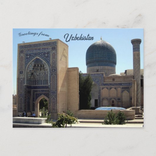 Guri Amir Mausoleum in Samarkand Oezbekistan Briefkaart (Voorkant)