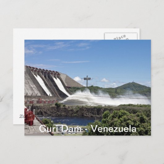 Guri Dam Postal Briefkaart (Voorkant / Achterkant)