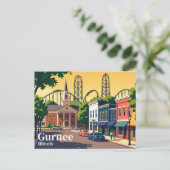 Gurnee USA Briefkaart (Staand voorkant)