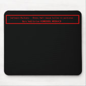 Guru Meditation Mouse Mat Muismat (Voorkant)