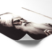 Gurū Nānak Abstract portret - Sikh Poster (Hoek)