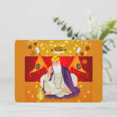 Guru Nanak Feestdagenkaart (Staand voorkant)