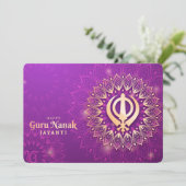 Guru Nanak Holiday Card Feestdagenkaart (Staand voorkant)