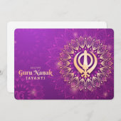 Guru Nanak Holiday Card Feestdagenkaart (Voorkant / Achterkant)