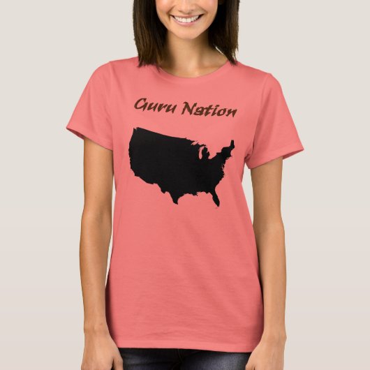Guru Nation - zwart T-shirt (Voorkant)