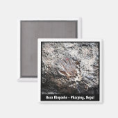 Guru Rinpoche Hand Imprint, Pharping Cave - Nepal Magneet (Voorkant / Achterkant)