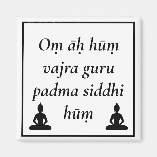 Guru Rinpoche Mantra - Padmasambhava Buddha Magneet (Voorkant)