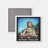 Guru Rinpoche, Padmasambhava, Pharping - Nepal Magneet (Voorkant / Achterkant)