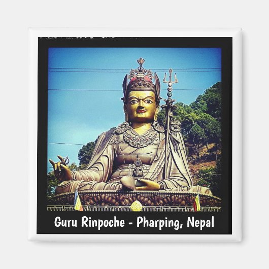 Guru Rinpoche, Padmasambhava, Pharping - Nepal Magneet (Voorkant)