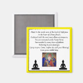 Guru Rinpoche & Seven Line Prayer/Padmasambhava Magneet (Voorkant / Achterkant)