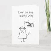 Guru Zelda Speaks Fun Customize IT Jubileum Kaart (Voorkant)