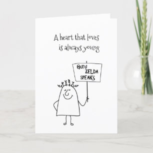 Guru Zelda Speaks Fun Customize IT Jubileum Kaart
