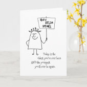 Guru Zelda spreekt plezier Voeg een leeftijd toe V Kaart (Gele Bloem)