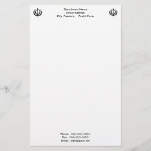 Gurudwara-blocnote Briefpapier