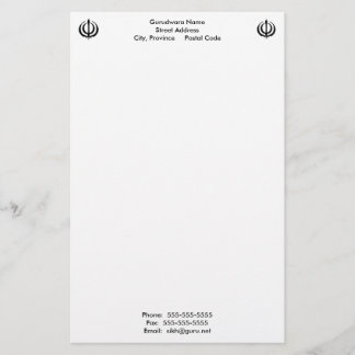 Gurudwara-blocnote Briefpapier