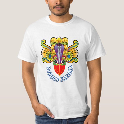 Gurulu Raksha Sri Lanka demonenontwerp T-Shirt (Voorkant)