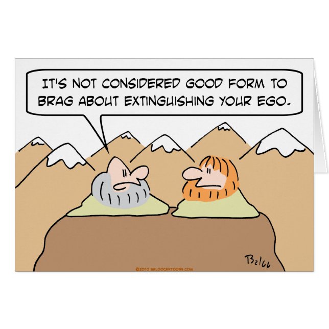 gurus good van brag over het blussen van ego (Voorkant Horizontaal)