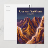 Gurvan Saikhan Nationaal Park Mongolië Briefkaart (Voorkant / Achterkant)