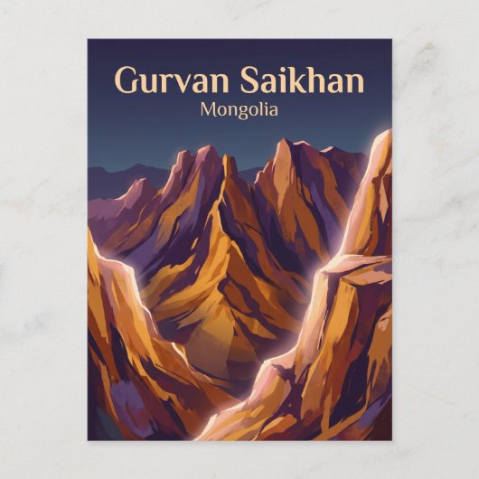 Gurvan Saikhan Nationaal Park Mongolië Briefkaart (Voorkant)
