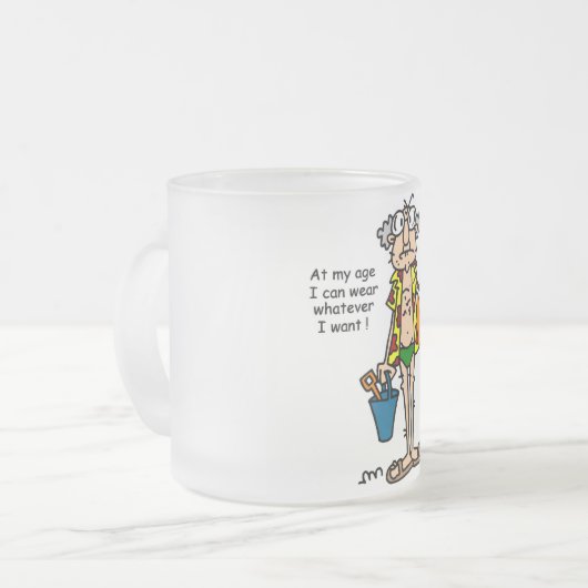 Gus-Age Thing Tshirts en Gifts Matglas Koffiemok (Voorkant links)