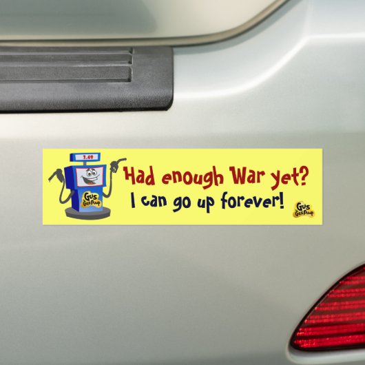 Gus de Bumpersticker van de gaspomp (Op auto)
