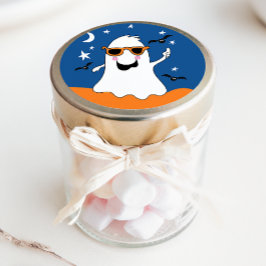 Gus de Geest Kinderen Cute Halloween en Vleermuize Ronde Sticker