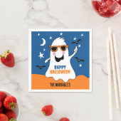 Gus de Ghost Halloween Schattige Kinder Servet (Insitu)