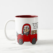 Gus op Nieuwe Truck Tshirts en Geschenken Tweekleurige Koffiemok (Links)