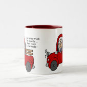 Gus op Nieuwe Truck Tshirts en Geschenken Tweekleurige Koffiemok (Center)