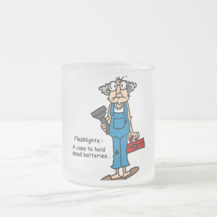 Gus op zaklampen Tshirts en geschenken Matglas Koffiemok