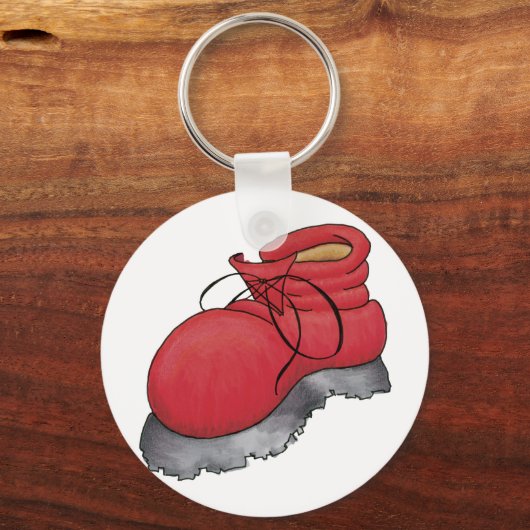 Gus the Tomte banner, & Boot STORIES of a SWEDISH Sleutelhanger (Achterkant)