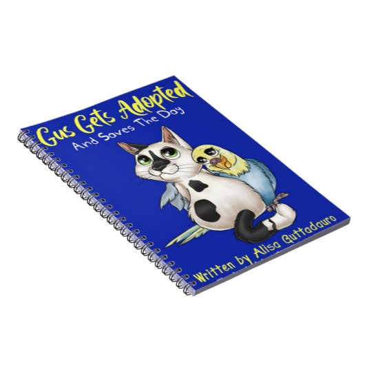 Gus wordt geadopteerd en redt de dag notitieboek (Rechterzijde)