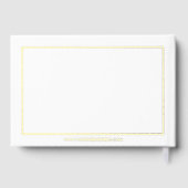 Gust Book Custom Typography Design op wit Gastenboek (Achterkant)