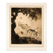 Gust Of Wind beroemd gemaakt door Louis Icart Foto Afdruk (Voorkant)