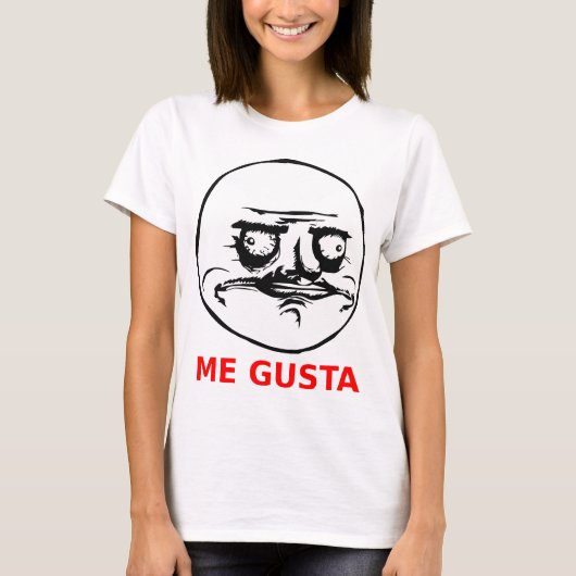 Gusta Face met tekst T-shirt (Voorkant)