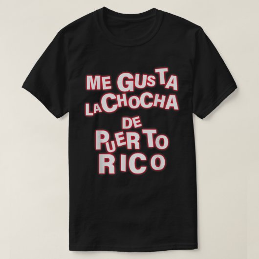 Gusta La Chocha de Puerto Rico Apparel T-shirt (Design voorkant)