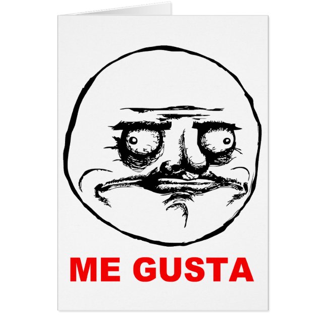 Gusta Rage Face Meme (Voorkant)