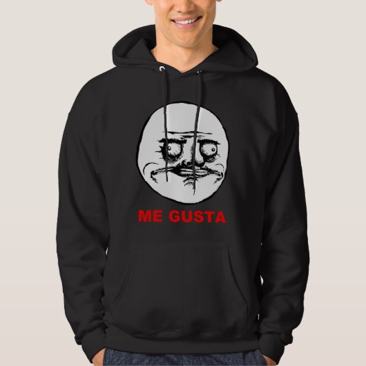 Gusta Rage Face Meme Hoodie (Voorkant)