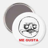 Gusta Rage Face Meme Magneet (Voorkant / Achterkant)