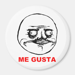 Gusta Rage Face Meme Magneet