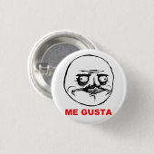 Gusta Rage Face Meme Ronde Button 3,2 Cm (Voorkant /achterkant)