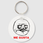 Gusta Rage Face Meme Sleutelhanger (Voorkant)