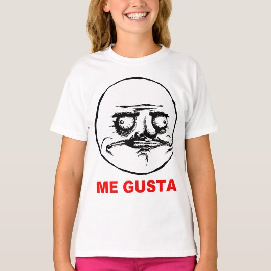 Gusta Rage Face Meme T-shirt (Voorkant)