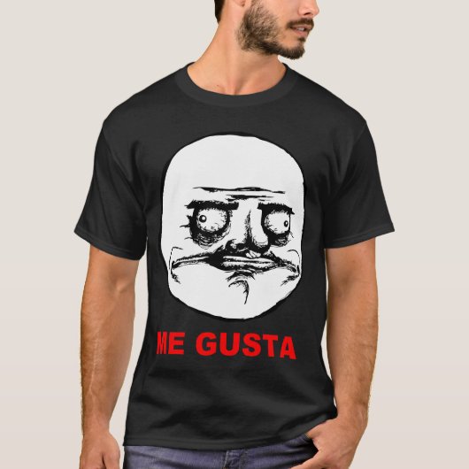 Gusta Rage Face Meme T-shirt (Voorkant)