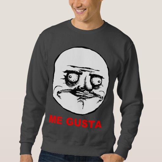 Gusta Rage Face Meme Trui (Voorkant)