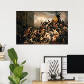 Gustaf Wappers Episode van de Belgische Revolutie Poster (Thuiskantoor)