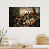 Gustaf Wappers Episode van de Belgische Revolutie Poster (Keuken)