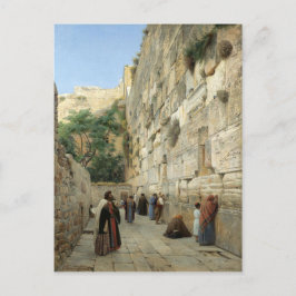 Gustav Bauernfeind : De Westerne muur in Jeruzalem Briefkaart